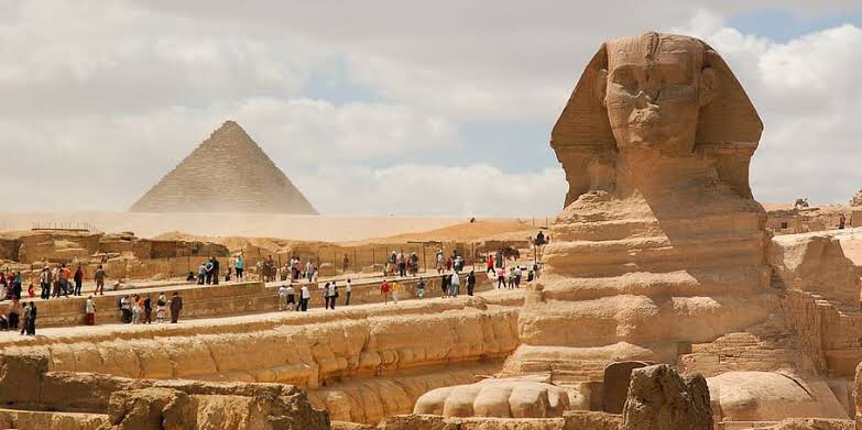 The Great Pyramids of Giza in Egypt